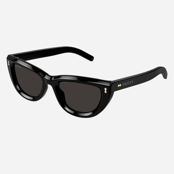 NEW GUCCI WOMEN SUNGLASSES, BLACK CAT EYE WOMEN SUNGLASSES GUCCI - Picture 1 of 2